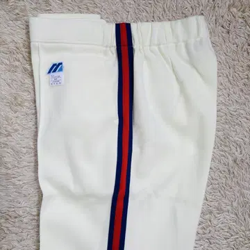80s 90s 미즈노 레드 네이비 라인 트랙 팬츠 센터 플리츠 데드