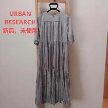 URBAN RESEARCH 반팔 롱 원피스 티어드