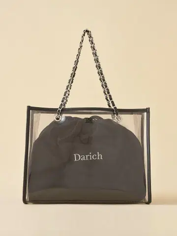 다리치 Darich DD 로고 클리어 보스턴 백