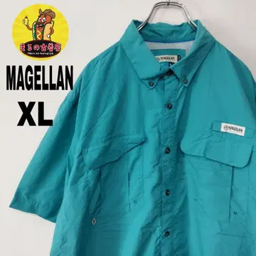 usa 구제 의류 MAGELLAN 반팔 낚시 셔츠 XL 블루