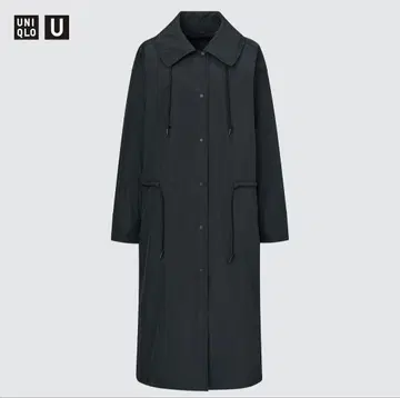 유니클로 U 나일론 코트 BLACK 유니클로 U 레인코트 우비