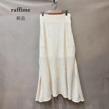 raffime 자카드 머메이드 스커트 아이보리 S