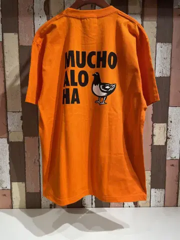 MUCHO ALOHA 티셔츠 오렌지 M 사이즈 MAT-012