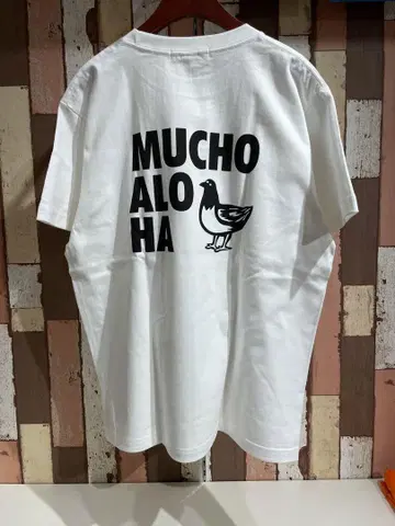 MUCHO ALOHA 티셔츠 화이트 M 사이즈 MAT-012