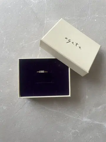 agate 스퀘어 핑키링