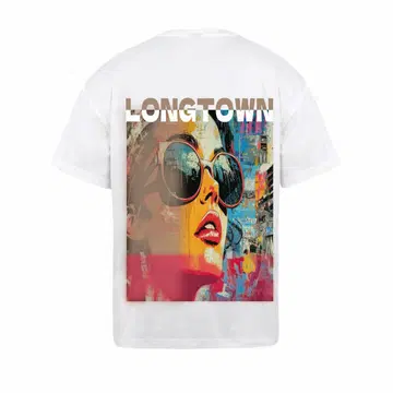 LONGTOWN 그래픽 프린트 티셔츠
