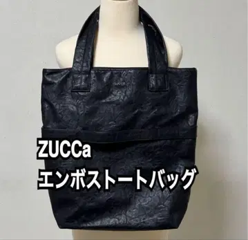 토트백 EMBOSS 엠보싱 토트 ZUCCa 새상품급 블랙