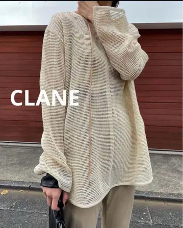 CLANE 클라네 LOOSE MESH TOPS/루즈 메쉬 상의