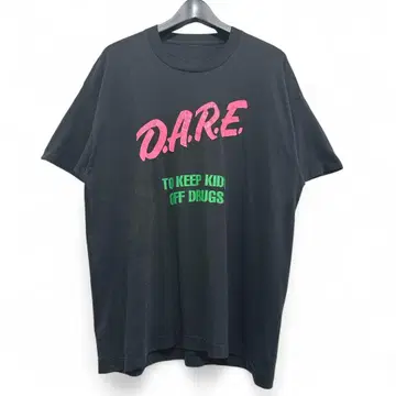 구제 의류 90년대 아트 D.A.R.E. 빈티지 티셔츠 USA제 765