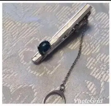익명 배송*실버 블루 스톤 넥타이핀 5cm