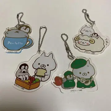 고양이 펜 콜라보 카페 아크릴 키링