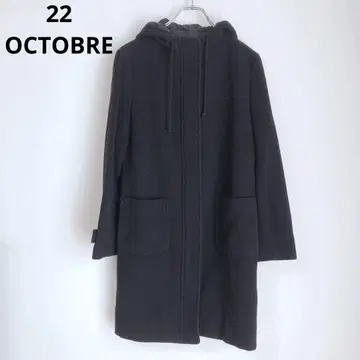 Vando 옥테이블 더플 코트 울 코트 블랙 38