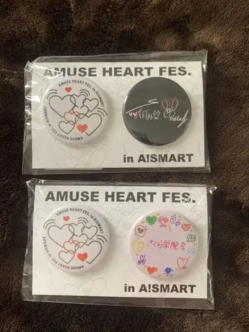 AMUSE HEART FES 캔뱃지 BABYMETAL/사쿠라 학원