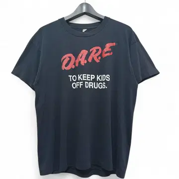 구제 의류 90년대 아트 D.A.R.E. 빈티지 티셔츠 USA제 767
