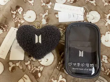 GELAT PIQUE loves BtS 파우치 키 참 2개 세트