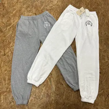Margaux vintage 로고스 스웨트 팬츠 그레이 화이트 세트