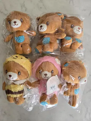 마더 가든 시로탄 곰 봉제 인형 세트