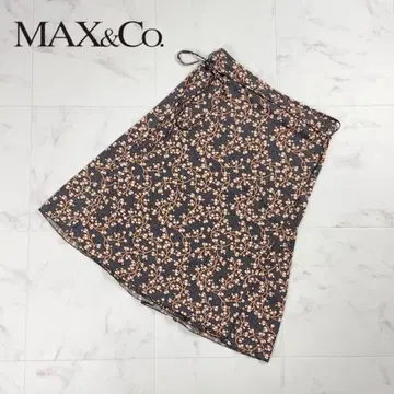 새상품급 MAX&Co. 랩 플레어 스커트 브라운 사이즈 S*PC720