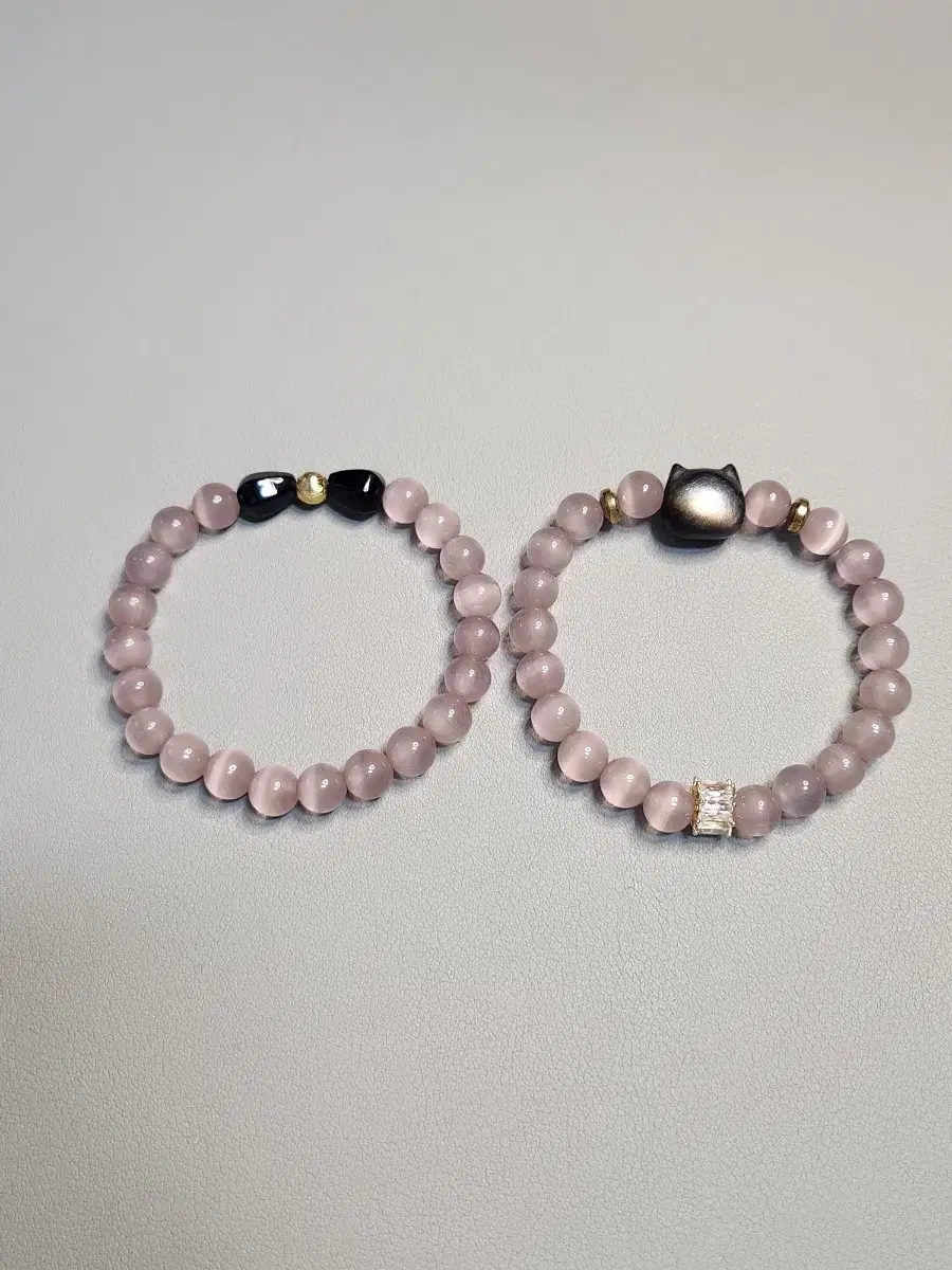 Cat's Eye Pink Handmade Bracelet