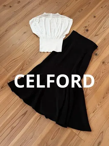 새상품급 CELFORD 셀포드 디자인 상의 화이트