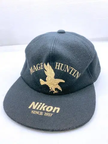 니콘 남성용 캡 SINCE 1917 IMAGE HUNTING 블랙