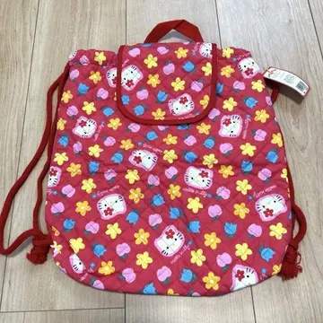 Sanrio 산리오 키티 퀼팅 백팩 카오하나 쇼와 레트로