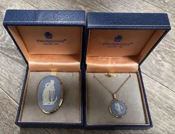 WEDGWOOD 웨지우드 재스퍼 목걸이 펜던트 브로치