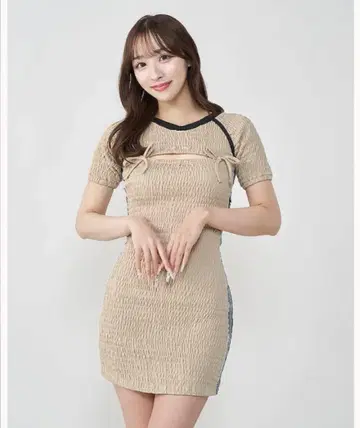 Darich 다리치 리메이크 스토리 셔링 원피스 BEG