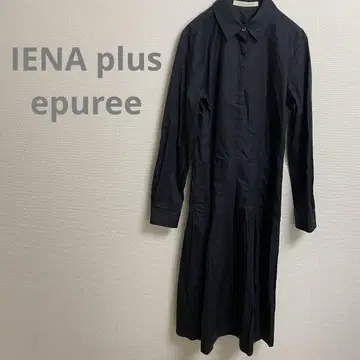 이에나 IENA plus epuree 원피스 무릎 기장 블랙 긴팔 셔츠