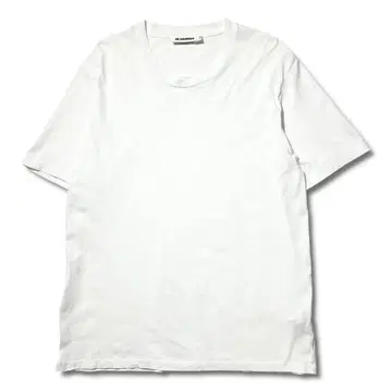 JIL SANDER 무지 화이트 티셔츠 코튼 L 화이트 질 샌더
