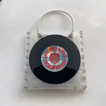 레코드 백 PVC Y2K 핸드백 UNIF 빈티지