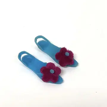 g108-f 피치피치 리카짱 샌들 파랑 초레어 레어 신발