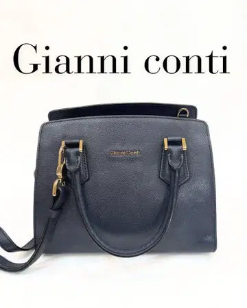 Gianni Conti 네이비 핸드백