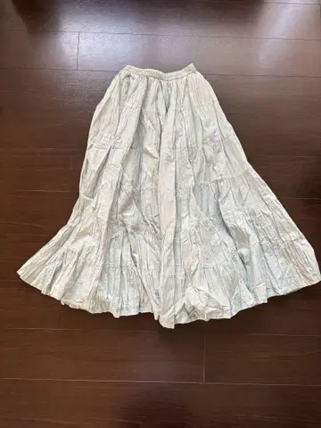 마리하 초원의 무지개 스커트 24SS 티어드 맥시 플레어