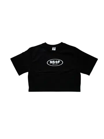 NS+F 블랙 크롭 티셔츠 M