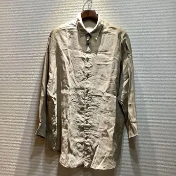 plage 플라주 린넨 셔츠 블라우스 베이지 여성용