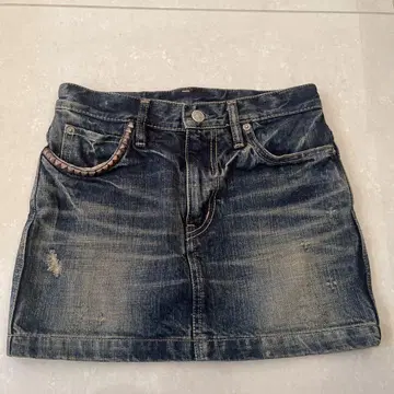 히스테릭 글래머 데님 미니 스커트