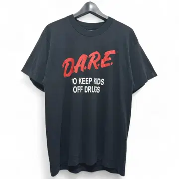 구제 의류 90년대 아트 D.A.R.E. 빈티지 티셔츠 USA제 769