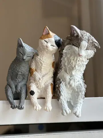 고양이 피규어 3종 세트 함께 자자
