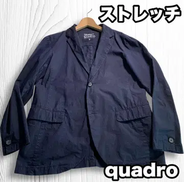 quadro 일본제 스트레치 테일러드 자켓 네이비 컬러 봄/여름 M