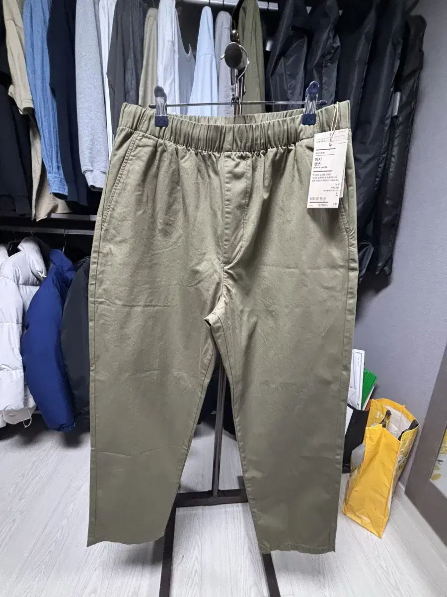 무인양품 남성 이지팬츠 L (새상품)