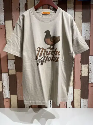 MUCHO ALOHA 티셔츠 베이지 L 사이즈 MAT-015