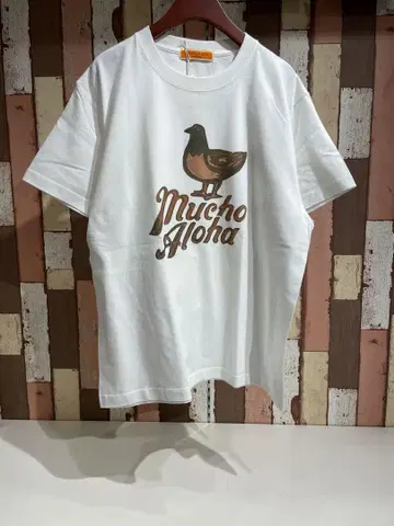 MUCHO ALOHA 티셔츠 화이트 L 사이즈 MAT-015