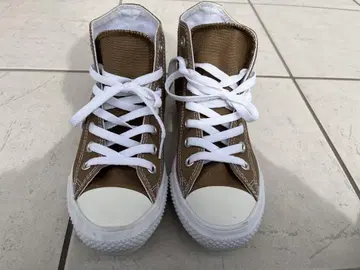 CONVERSE 브라운 하이컷 스니커즈 23cm