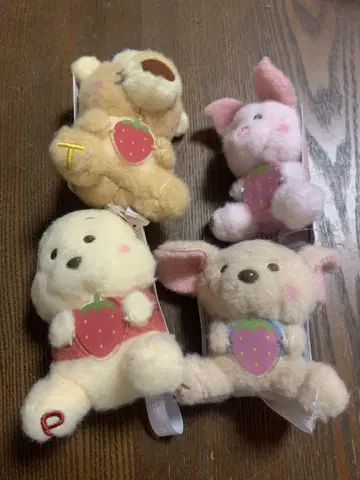 디즈니 캐릭터 밀키 보아 딸기를 좋아하는 마스코트 4종