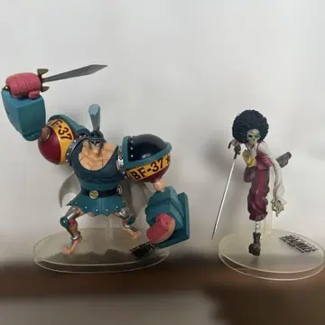 ONEPIECE 극장판 스탠비드 피규어 브룩 & 프랭키 2개 세트