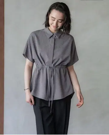 crewre 세미 돌먼 드로스트 디자인 셔츠 모카 베이지 size3