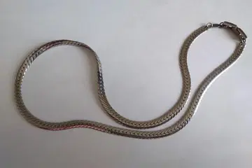 순수 티타늄 헤링본 목걸이