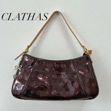 CLATHAS 원숄더백 클레이사스 베티 와인 레드 광택