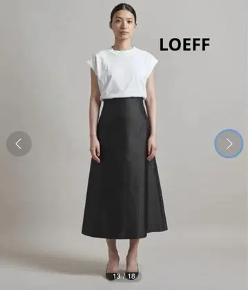 LOEFF (로에프) 타프타 플레어 스커트